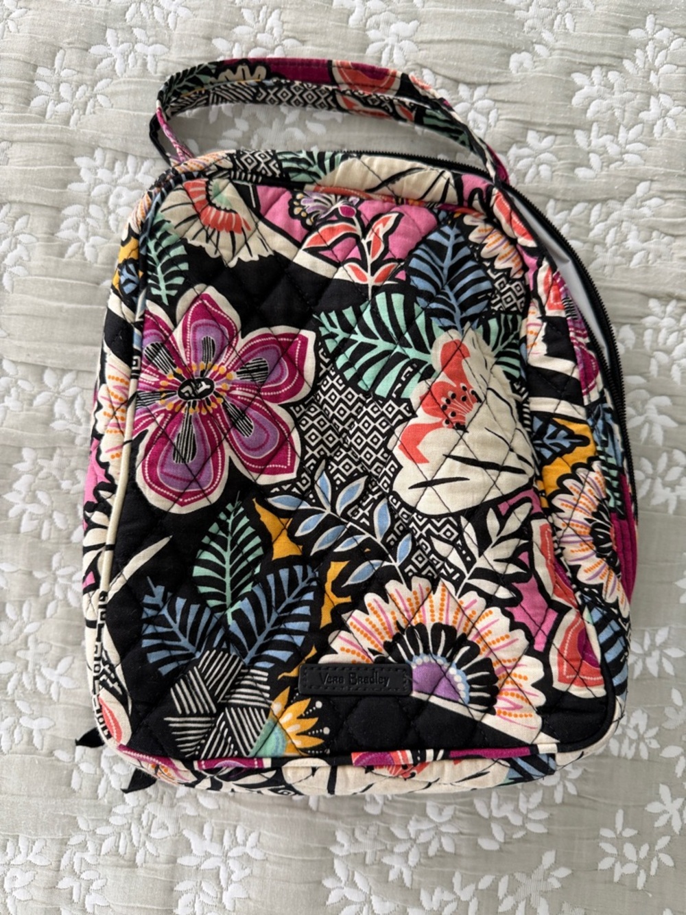 Vera Bradley Black Floral lunch bag Multicolor Blooms
